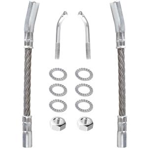 Universal Snowmobile Ice Scratchers Kit Compatible with Polaris Arctic-Cat Ski doo All Reverse & Non-Reverse Gear Equipped Snowmobiles Cable of Track Height Above 2-1/2" (2 Pack)