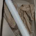 Joydeco 100% Blackout Roller Shades Cordless Blinds for Windows, Free-Stop Shades, UV Protection, Natural Woven Blinds for Home and Office, Light-Proof Aluminum Cover (34" W x 75" H, White)