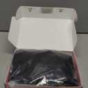 ENTRANCED STYLES Black Wig for Women Short Wavy Curly Bob Wigs with Bangs 14inch Medium Length Synthetic Chic Hair for Daily Party Wear