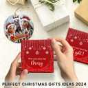 2 x VeryHomy 2025 Farmhouse Horse Ornaments for Christmas Tree | Double Sided Ceramic Horse Ornament, Gifts for Horse Lovers, Farm Animal Ornaments for Xmas Decorations, Horse Lover Gifts for Women Girls