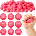 Shappy 72 Pcs Inspirational Stress Relief Balls Motivational Stress Ball Encouraging PU Bulk Balls for Adults Small Therapy Fidget Relief Toys for Valentines Gifts (Pink)