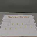 Homemory 9 Pcs Flameless Candles with Embedded Star String Fairy Lights, Battery Operated Candles, LED Candle, Fake Candles with Remote Control and Timer (Gold)