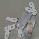 Therwen 30 Pcs Name Plates Laser Engraved Brushed Stainless Steel Plate Personalized Plaque Blank Custom Name Tag Frame Label with Adhesive Backing(Gold,1''x 3'',Notched Corner)