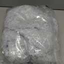 Artoid Mode 6Pcs White Silver Gauze Table Runner 120 Inch 10FT, Glitter Metallic Foil Sheer Dining Wedding Anniversary Holiday Birthday Table Decor for Home Party