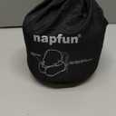 napfun Neck Pillow for Traveling, Upgraded Travel Neck Pillow for Airplane 100% Pure Memory Foam Travel Pillow for Flight Headrest Sleep, Portable Plane Accessories, Blue
