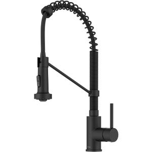 KRAUS Bolden Commercial Style 2-Function Single Handle Pull Down Kitchen Faucet in Matte Black, KPF-1610MB