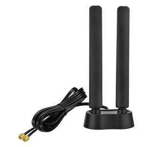 Eightwood 9dBi WiFi 6E Antenna TriBand 6GHz 5GHz 2.4GHz Magnetic Base WiFi Antenna for PC Desktop Computer PCIe Bluetooth Card Gaming Motherboard, WiFi 6E Router