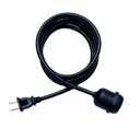 E26 Waterproof Pendant Light Socket, 6FT Industrial Power Cord, IP65 Rated Hanging Light Kit for Garage, Workshop, Patio (Bulb Not Included).