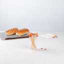 Restaurantware-6 Inch Wooden Hot Dog Skewers, 100 Disposable Sandwich Picks - Built-In Hot Dog Cartoon, Sustainable, Bamboo Decorative Food Picks, For Parties Or Picnics