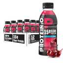 Protein2o Hydration Drink - 2-in-1 Liquid Clear Whey Protein Isolate and Electrolyte Drink - 15g Protein, Vitamins B5, B6 - Post-Workout Recovery - 16.9 Fl Oz - 12 Count Wild Cherry (EXP 05/24/27)