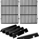 Spirit E-310 Grill Replacement Parts 7636 Flavorizer Bars 7638 Grill Grates for Weber Spirit I and Spirit II Grill Parts E-310 E-315 E-330 S-310 300 Series Parts II E310 GS4 Grill Parts Flavor Bars