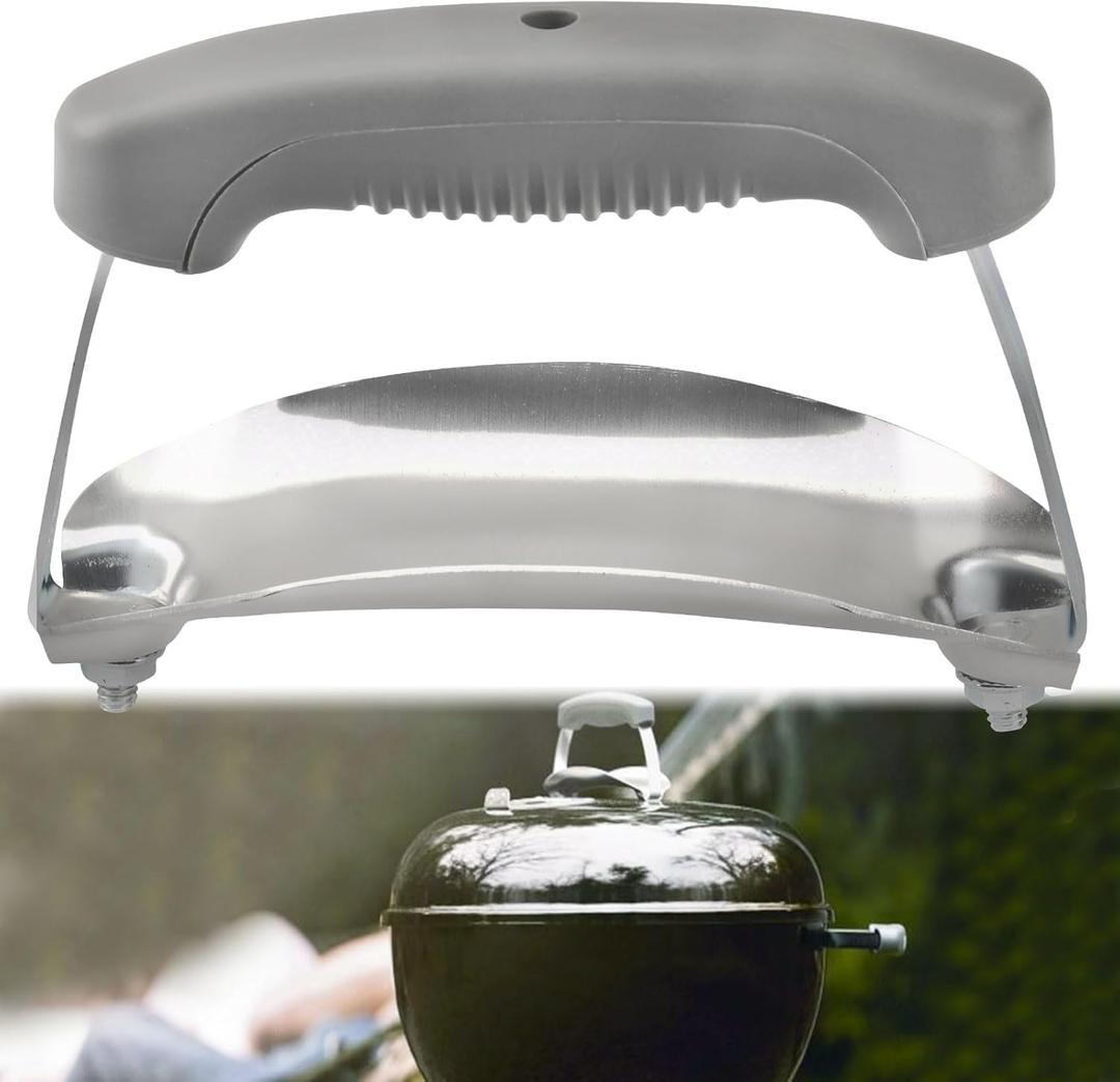 80672 Charcoal Lid Handle & Shield Kit - Only Works for lids with 2 Handle Holes Compatible with Weber Cha-rcoal Grills (2015-Present) - Does NOT for lids with a Welded Handle