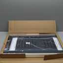 HOOBRO Folding TV Tray Tables, Set of 2 Side Tables for Small Space, Industrial Snack Desk for Eating at Couch, Stable Metal Frame, Easy Assembly, Space Saving, Black BK25BZ01