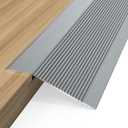 Floor Transition Strip, Aluminum Transition Strips for Doorway Door Threshold Strip Carpet Transition Strip Threshold Ramps for Doorways (Gray, 36''x4'')