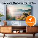 Delamu 157in Delamu Cord Hider Wall for Wall Mounted TV, Wire Hider Kit