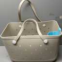 Outdoor Bag Tan With Cup Holder And Extra Pouch Insert