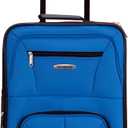 Rockland Journey Softside Upright Luggage Set,Expandable, Blue, 4-Piece (14/19/24/28)