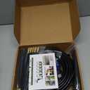 50FT Drip Irrigation Kit for Garden Beds, Greenhouse & Potted Plants Adjustable Micro Watering System with 1/4" Distribution Tubing, Emitters, Connectors & Stakes
