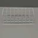 ELLDOO Rollerball Perfume Organizer, 24 Spaces Clear Acrylic Perfume Storage Holder Beauty Scent Holder, Makeup Lipgloss Lipstick Display Case