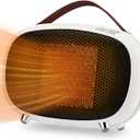 Space Heater, Teioe Mini Electric Space Heater 800W/400W, Small PTC Ceramic Heater with Tip-Over and Overheat Protection, 3 Operating Modes, Space Heaters for Indoor, Office, Bedroom and Desk (White)