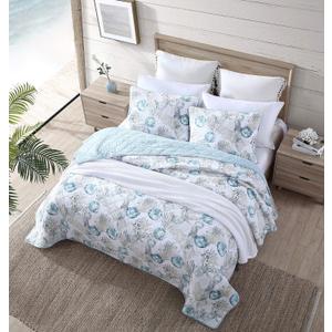 Tommy Bahama - King Quilt Set, Reversible Cotton Bedding with Matching Shams, Super Soft Bedding Set