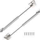 Motoforti Universal Lift Supports Struts Gas Spring 12inch/285mm 13Ib/ 60N/ 6kg Carbon Steel Silver Tone 2 Set