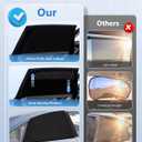 Car Window Shades(2 Pack)-Side Window Sun Shades, UV Protection Breathable Spandex Baby Window Covers for Camping, Universal Fit Most of Cars, Protect Privacy for Family (27.2"x39.8") Black