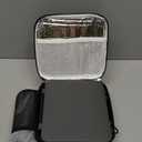 Kids Bento Lunch Box with 8oz Soup Thermo, Water Bottle, Kids Leakproof Lunch Food Containers with 4 Compartment, Insulated Hot Food Jar with Lunch Bag for School, Travel (Black)