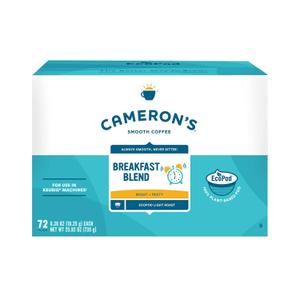Cameron's Coffee Single Serve Pods, Breakfast Blend, 72 Count (Pack of 1)