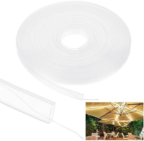 PATIKIL Silicone Tube Sleeve, 66ft/20Meter 12mm Flexible LED Channel IP67 Waterproof Protection Cover LED Silicone Channel System for 3528/5050/5630/3014 Led Strip Lights