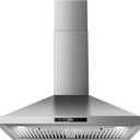 Wall Mount Kitchen Hood 30 inch, Ducted/Ductless Range Hood with Delayed Shutdown Function, 700CFM, 3 Speed Fan, Energy-saving LED Lights, Soft Touch Control, Stainless Steel Grease Filters