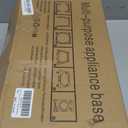 Nefish Furniture Dolly Adjustable Mini Fridge Stand with Wheels Washing Machine Stand Mobile Roller with 4 Locking Swivel Wheel Universal Mobile Base Moving Cart for Dryer Refrigerator (Black)