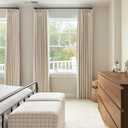 100% Blackout Shield Linen Look Textured Pinch Pleated Curtains Blackout Drapes 90 Inch Long 2 Panels Set, Faux Linen Blackout Curtains for Bedroom & Living Room, 40" W x 90" L, Cream
