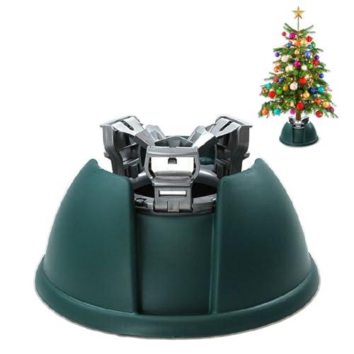 PUXILEM Christmas Tree Stand for Real Tree，with Water Reservoir and Metal Claws Rotate Clamp Christmas Tree Stand