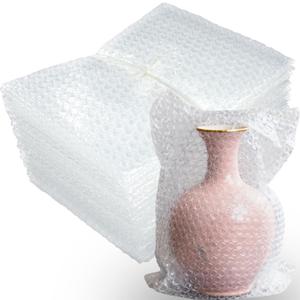 14X14 Inch Bubble Out Bags, 50Pcs Bubble Pouches Warp,Clear Bubble Cushioning Wrap, Double Walled Packing Supplies for Storage, Shipping, Moving, Transporting and Packing