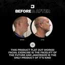 Jawzrsize Pop N Go and Custom Fit Jaw Enhancer Bundles- Jaw, Face, and Neck Exerciser and Toner, Blue, 2 Count
