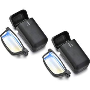 Folding Reading Glasses - Foldable Portable Readers For Men Women With Case 2 Pairs 3.00 ((Black,black))
