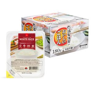 IRIS Instant White Rice (10 Pack), Ultra Premium Japanese Short Grain Sushi Sticky Rice, Microwave for 80 seconds (1.2 Minutes), Gluten Free Vegan, Grown Polished and Packed in Japan (BB: 05/2026)