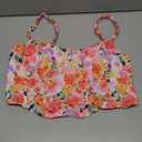 Floerns Women's Floral Print Sweetheart Neck Camisole Asymmetrical Hem Corset Bustier, XL
