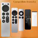 Replacement Remote Control for All Apple TVs: for Apple 4K/ Gen 1 2 3 4/ HD A2169 A1842 A1625 A1427 A1469 A1378 A1218 with TV Control Function