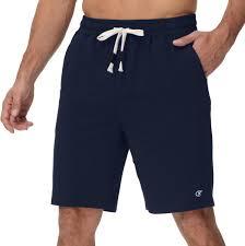 Yundobop Mens Casual Shorts Cotton Drawstring Summer Athletic Shorts with Zipper Pockets Navy 36