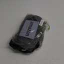 LIBERECOO Round Vinyl Fitted Tablecloth with Flannel Backing Elastic Edge Plastic Table Cover - Black Wood - Waterproof Table Cloth Stain-Resistant Wipeable for 45"-56" Round Table (Medium Round Fits Table up 45"-56" Diameter, Black Wood)