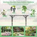 Supersize Flattop Garden Arch for Wedding - 106" L x 106" H Garden Arch Trellis for Climbing Plants Outdoor, 106" * 106" * 20"