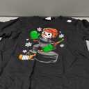 Hockey Santa Hat Snowman Xmas Funny Hockey Lover Christmas T-Shirt Medium