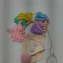 Bohemian 1st Birthday High Chair Banner Decoration Wooden Beads Tassel Colorful Cone Hat Girl Party Decoration Set with Cake Insert