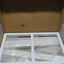 Wokceer Metal Heavy Duty Backrop Stand Square 8x8FT Adjustable Pipe and Drape Kit White Photo Booth Stand for Wedding Ceremony Birthday Party Photography Exhibition Celebration