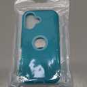 Jiunai for iPhone 16 Case Heavy Duty Rugged Drop Protection Screenless Dual Layer Shockproof Bumper Dust Proof Matte Hybrid Cell Phone Cover Case for iPhone 16 6.1'' 2024 Men Women Teen - Teal