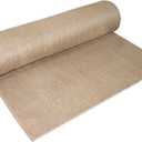 Tcevily Garden Burlap Roll, 40" x 100 Feet Natural Jute Burlap Fabric Roll for Gardening Raised Bed Liners,Seed Cover,Edging,Weed Barrier,Aisle Runner Plant Cover Tree Protections (40" x 100 Feet)