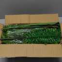 Alupssuc 24 Pcs Artificial Plants Flowers for Outdoors, Realistic Faux UV Resistant Greenery & Silk Flowers,Fake Plastic Shrubs Stems No Fade for Indoor Outside Garden Patio Spring Planter Home Decor