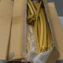 SuuWoee Arch Backdrop Stand Set of 2 With Beige Cover (7.2FT+6FT),Gold Metal Wedding Arch Balloon Stand With Cover for Birthday Party Baby Shower Graduation Ceremony Decoration